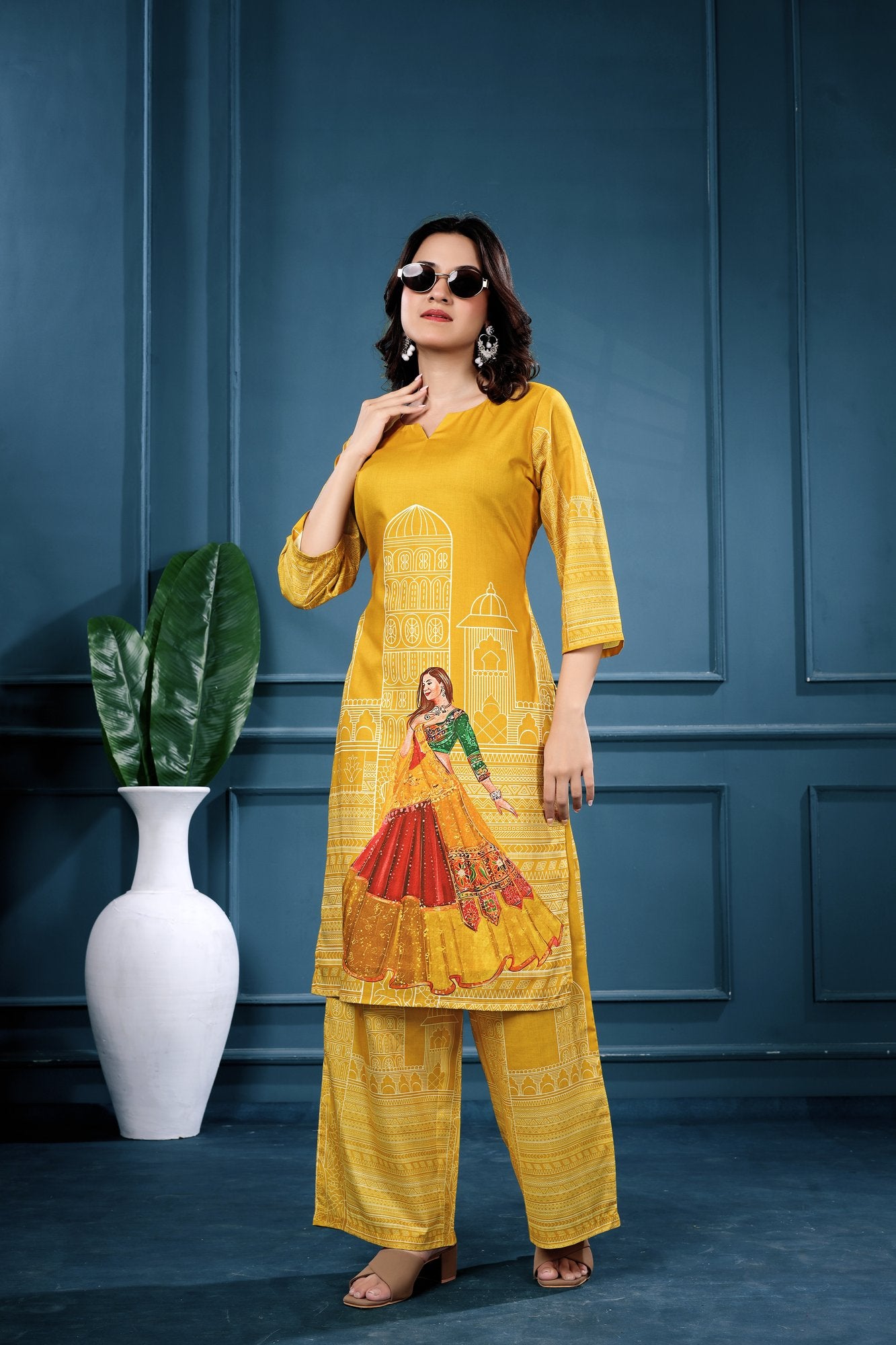 Roohi Haveli Co-ord — motif close-up