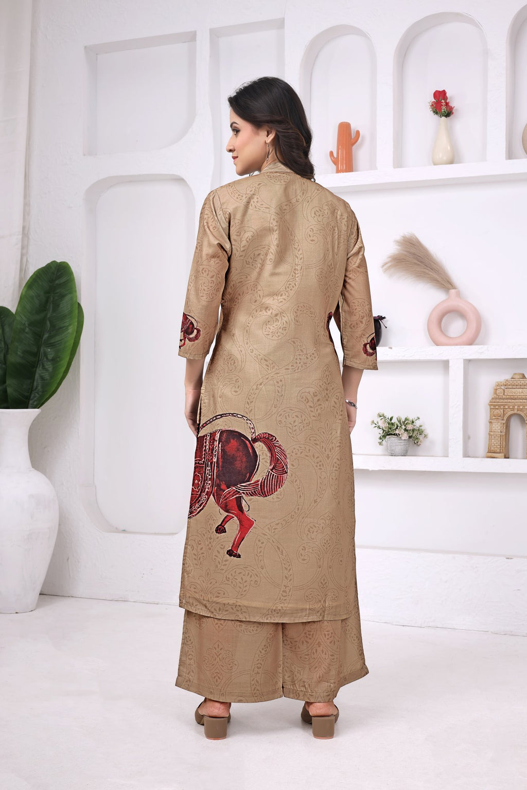 Ashwa Kalamkari Co-ord — front
