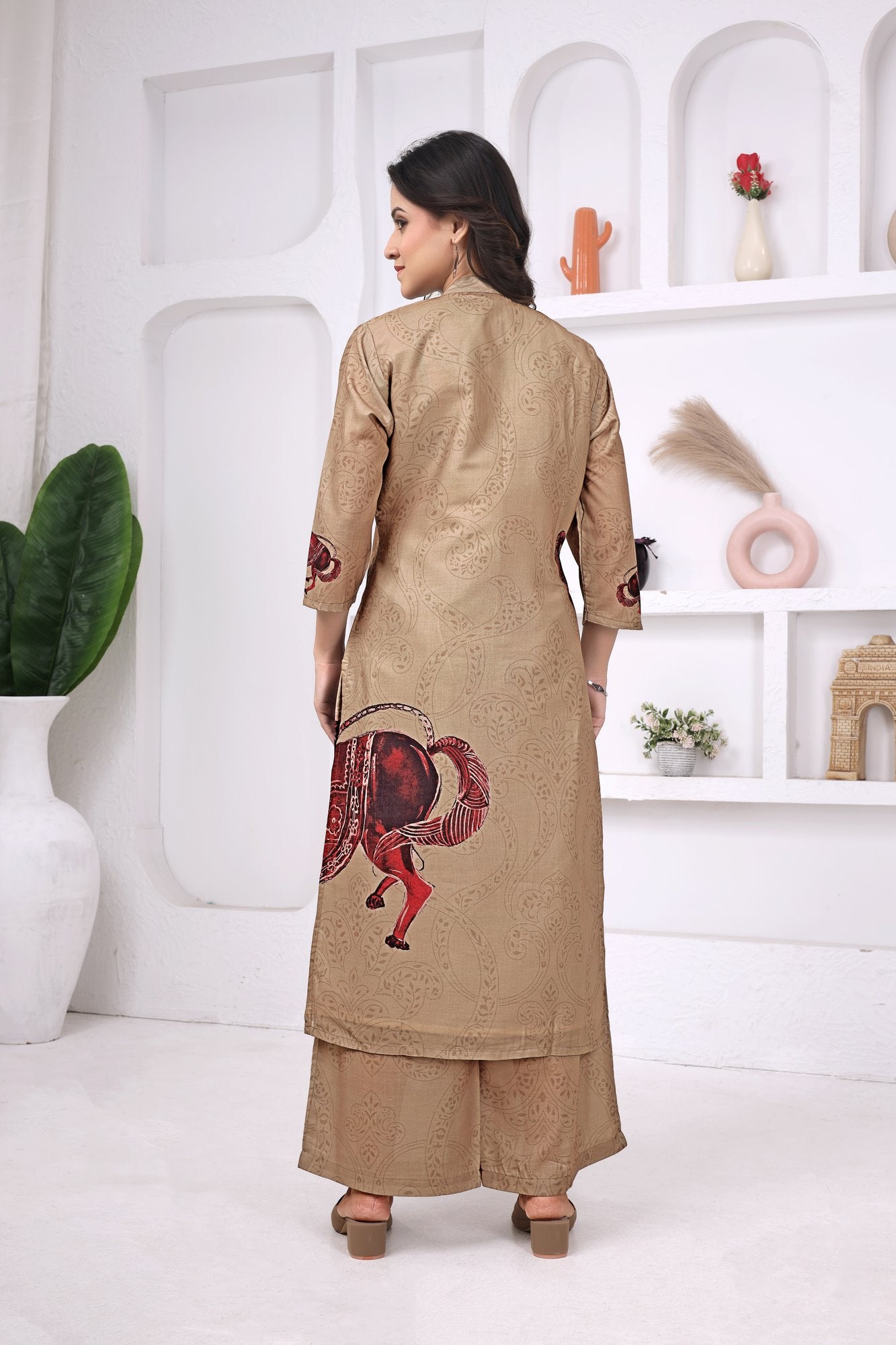 Ashwa Kalamkari Co-ord — front